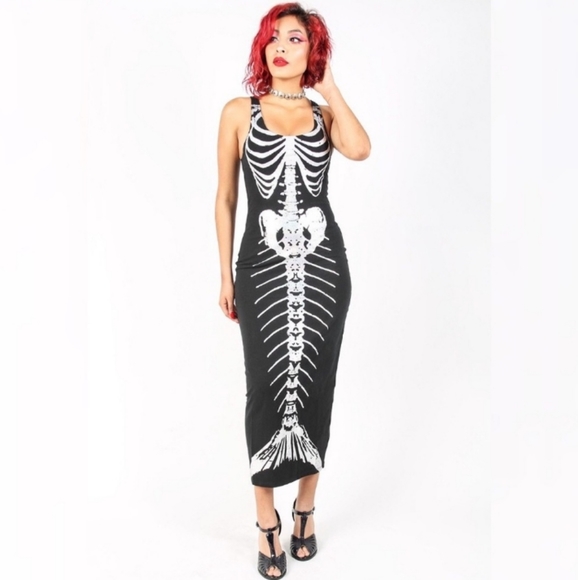 NWT! Iron Fist Bone Deep Iridescent Sleeveless Maxi Dress - Picture 4 of 9